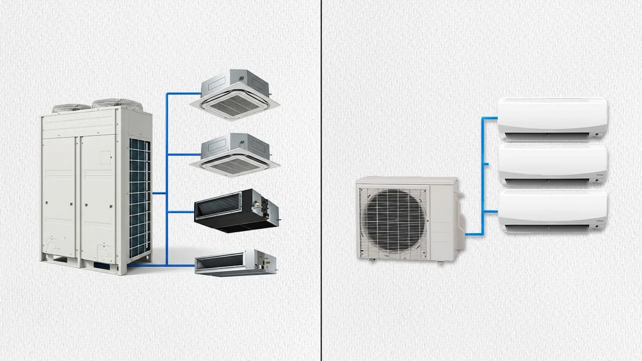 Infraestrutura para sistemas Split, Multi-Split e VRF